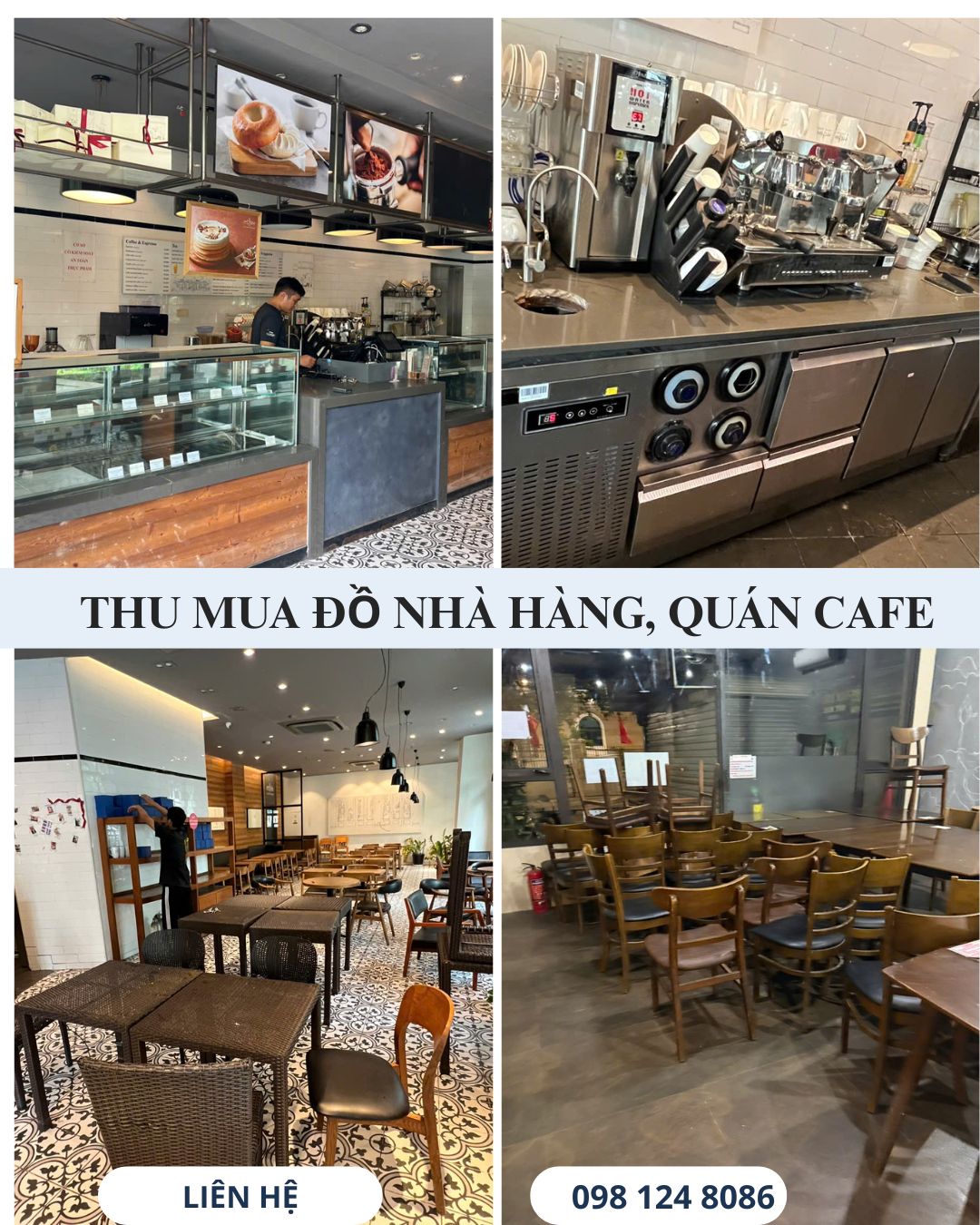 Dịch vụ thanh lý quán cafe tại Hà Nội giá cao, thu mua trọn gói, trả tiền ngay