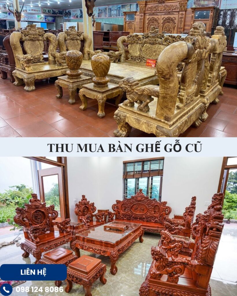thu mua bàn ghê gỗ cũ tại hà nội