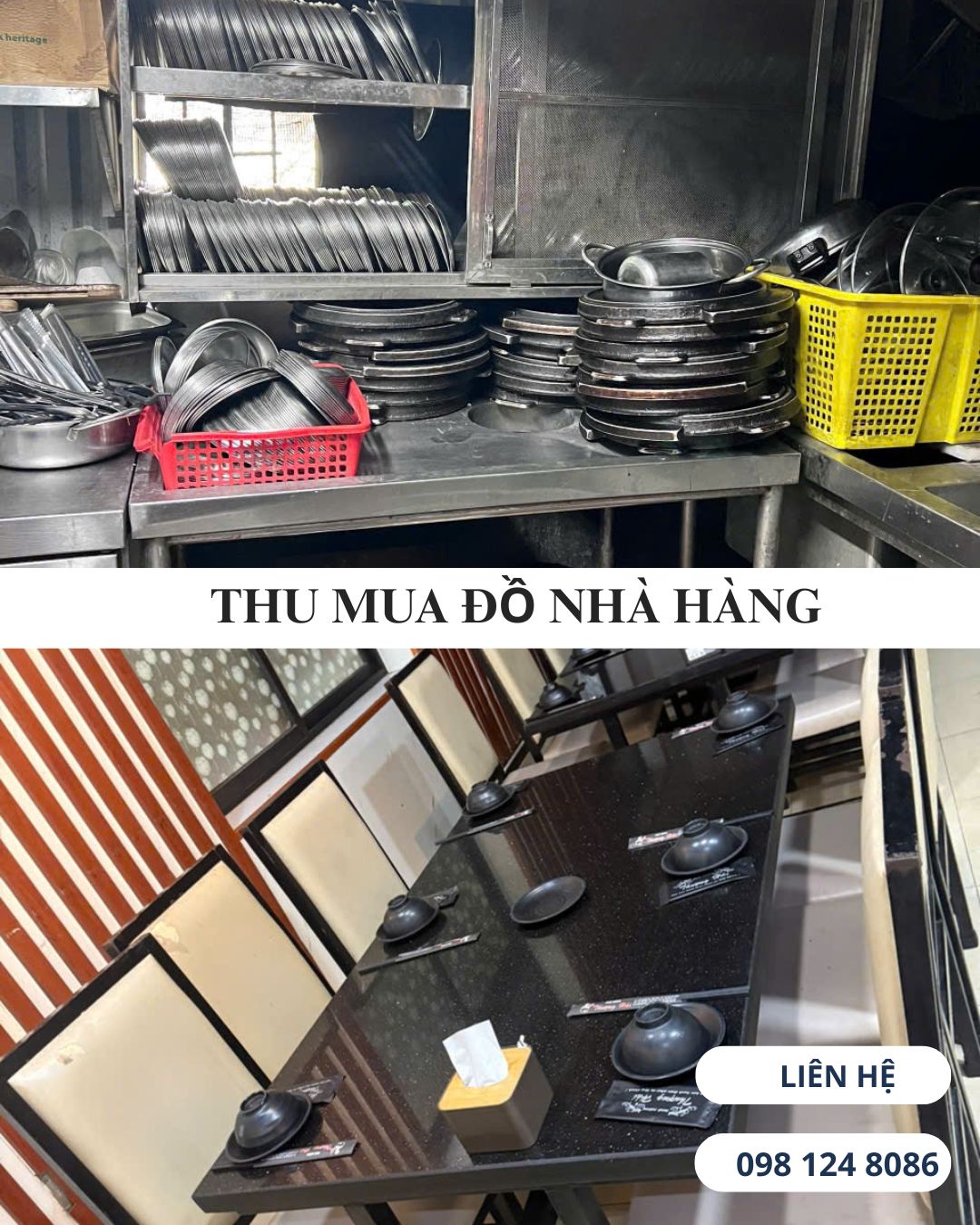 Thanh lý đồ cũ nhà hàng Hoàng Mai – Muabandocu247 thu mua tận nơi, giá cao